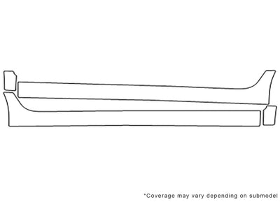 spark Avery Dennison Clear Bra Door Cup Precut PPF Diagram