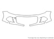 spark 3M Clear Bra Bumper Precut PPF Diagram