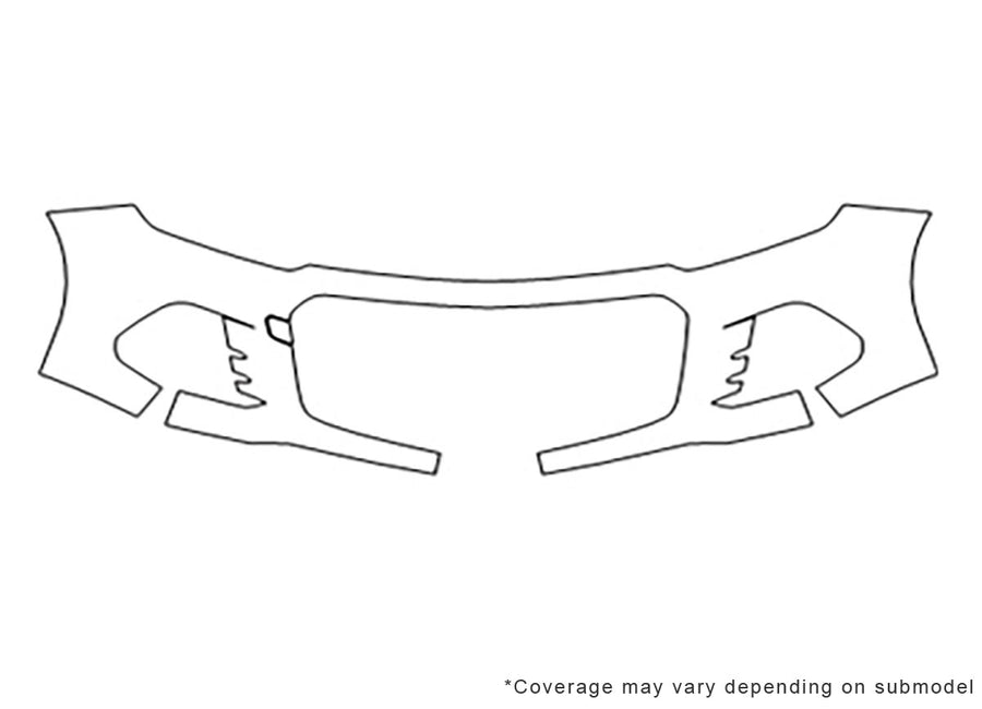 spark 3M Clear Bra Bumper Precut PPF Diagram