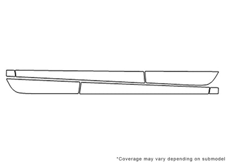 spark 3M Clear Bra Door Cup Precut PPF Diagram