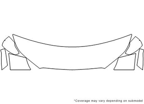 spark 3M Clear Bra Hood Precut PPF Diagram