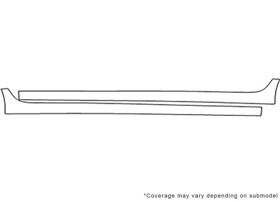 spark 3M Clear Bra Door Cup Precut PPF Diagram