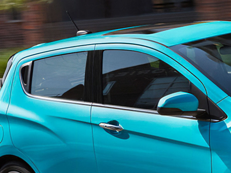 chevrolet spark 2016-2022 Brushed Aluminum Black Pillar Cover Diagram
