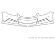 ss Avery Dennison Clear Bra Bumper Precut PPF Diagram