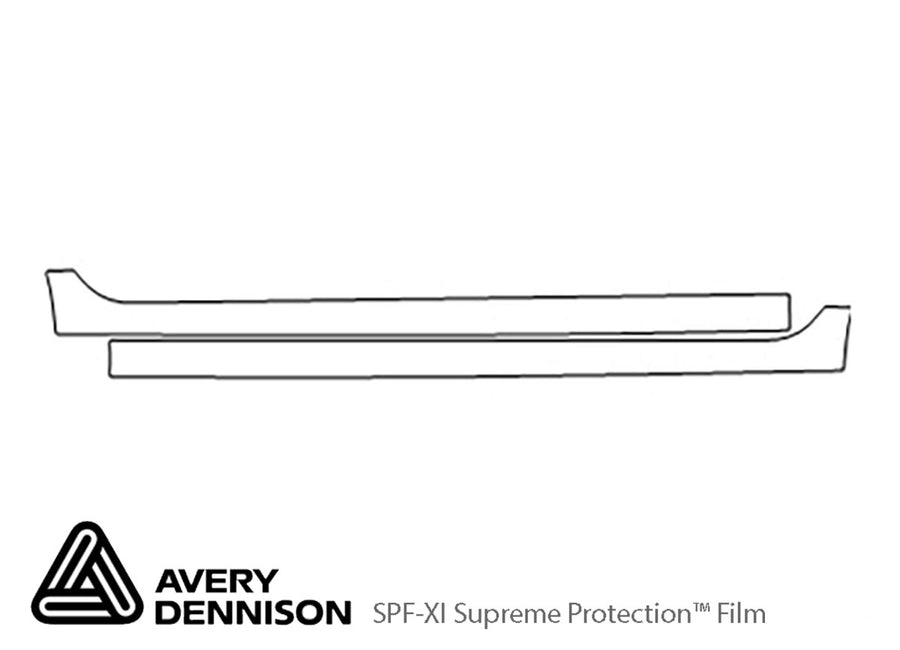 ss Avery Dennison Clear Bra Door Cup Precut PPF Diagram