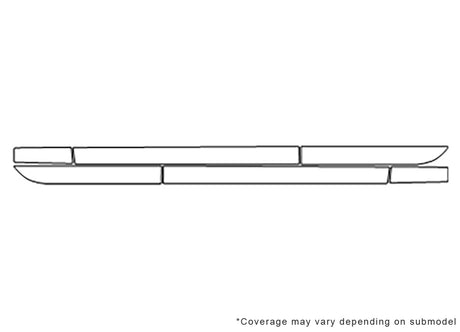 ss 3M Clear Bra Door Cup Precut PPF Diagram