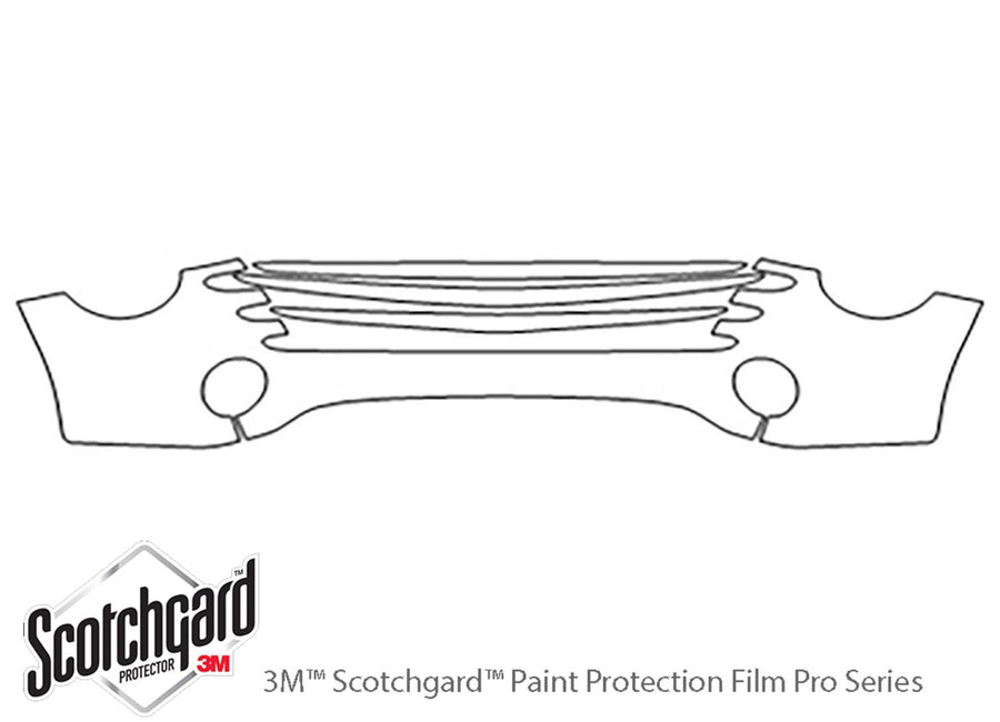 ssr 3M Clear Bra Bumper Precut PPF Diagram