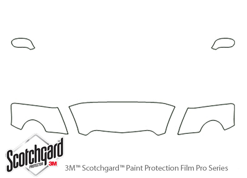 ssr 3M Clear Bra Hood Precut PPF Diagram