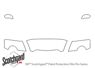 ssr 3M Clear Bra Hood Precut PPF Diagram