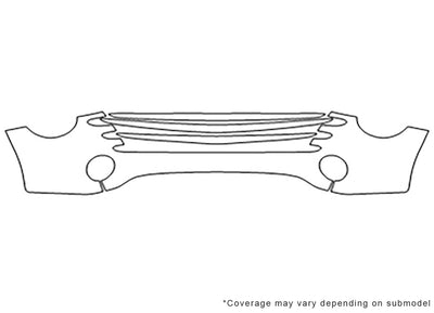 ssr 3M Clear Bra Bumper Precut PPF Diagram