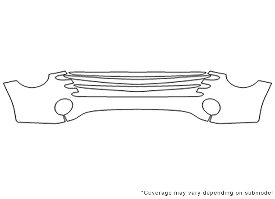 ssr 3M Clear Bra Bumper Precut PPF Diagram