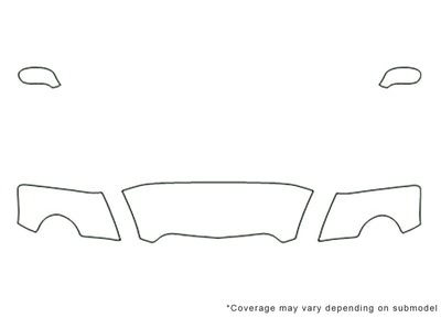 ssr 3M Clear Bra Hood Precut PPF Diagram