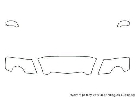 ssr Avery Dennison Clear Bra Hood Precut PPF Diagram