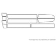 suburban Avery Dennison Clear Bra Door Cup Precut PPF Diagram