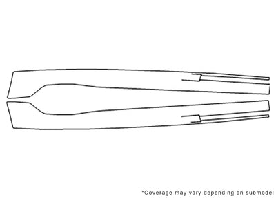 suburban Avery Dennison Clear Bra Bumper Precut PPF Diagram