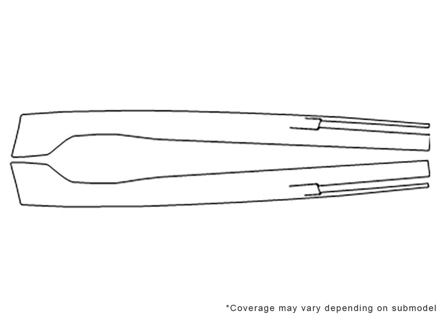 suburban Avery Dennison Clear Bra Bumper Precut PPF Diagram