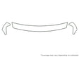suburban 3M Clear Bra Hood Precut PPF Diagram