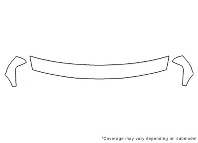 suburban 3M Clear Bra Hood Precut PPF Diagram