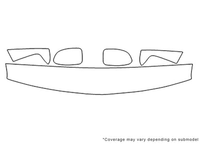 suburban 3M Clear Bra Hood Precut PPF Diagram