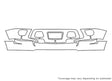 suburban 3M Clear Bra Bumper Precut PPF Diagram