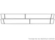 suburban Avery Dennison Clear Bra Door Cup Precut PPF Diagram