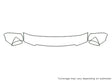 suburban Avery Dennison Clear Bra Hood Precut PPF Diagram