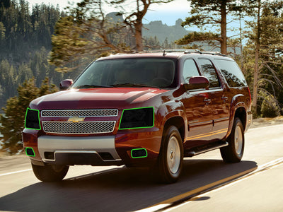 chevrolet suburban 2007-2014 Headlight Tint Location