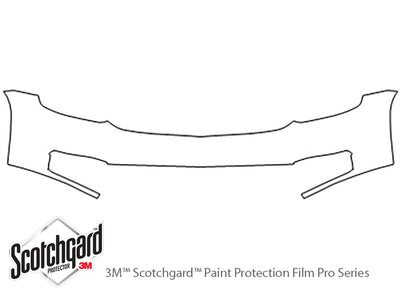 suburban 3M Clear Bra Bumper Precut PPF Diagram
