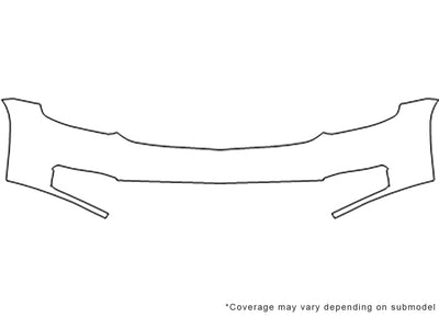 suburban Avery Dennison Clear Bra Bumper Precut PPF Diagram