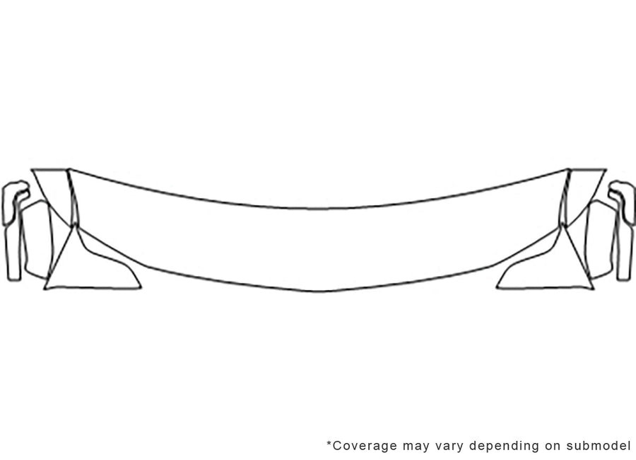 suburban 3M Clear Bra Hood Precut PPF Diagram