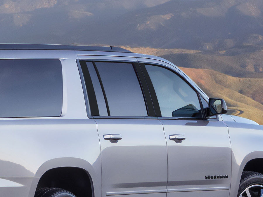 chevrolet suburban 2015-2020 Matte Black Pillar Cover Diagram