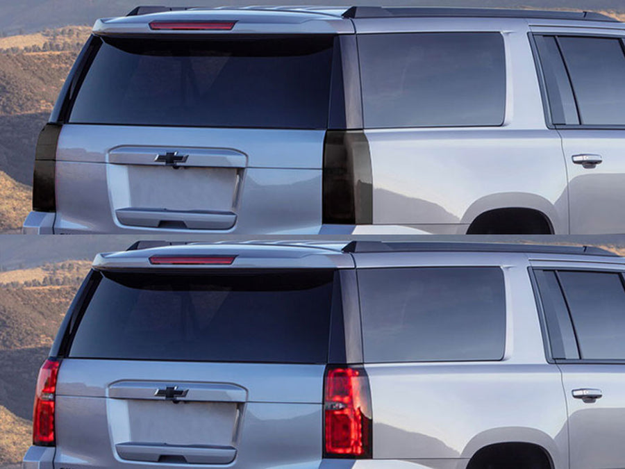suburban Before and After Smoked Taillights