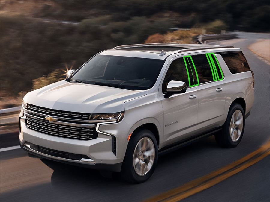 chevrolet suburban 2021-2023 Pillar Post Trim Installation Location