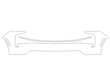 suburban Avery Dennison Clear Bra Bumper Precut PPF Diagram