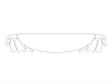 suburban 3M Clear Bra Hood Precut PPF Diagram