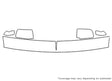 tahoe 3M Clear Bra Hood Precut PPF Diagram