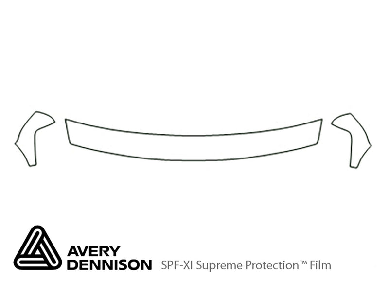tahoe Avery Dennison Clear Bra Hood Precut PPF Diagram