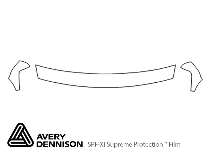 tahoe Avery Dennison Clear Bra Hood Precut PPF Diagram