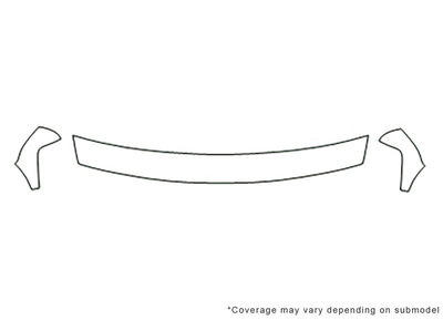 tahoe 3M Clear Bra Hood Precut PPF Diagram