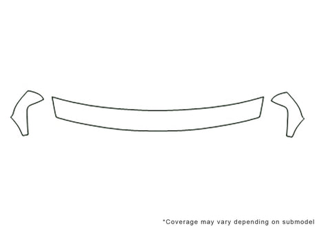 tahoe Avery Dennison Clear Bra Hood Precut PPF Diagram