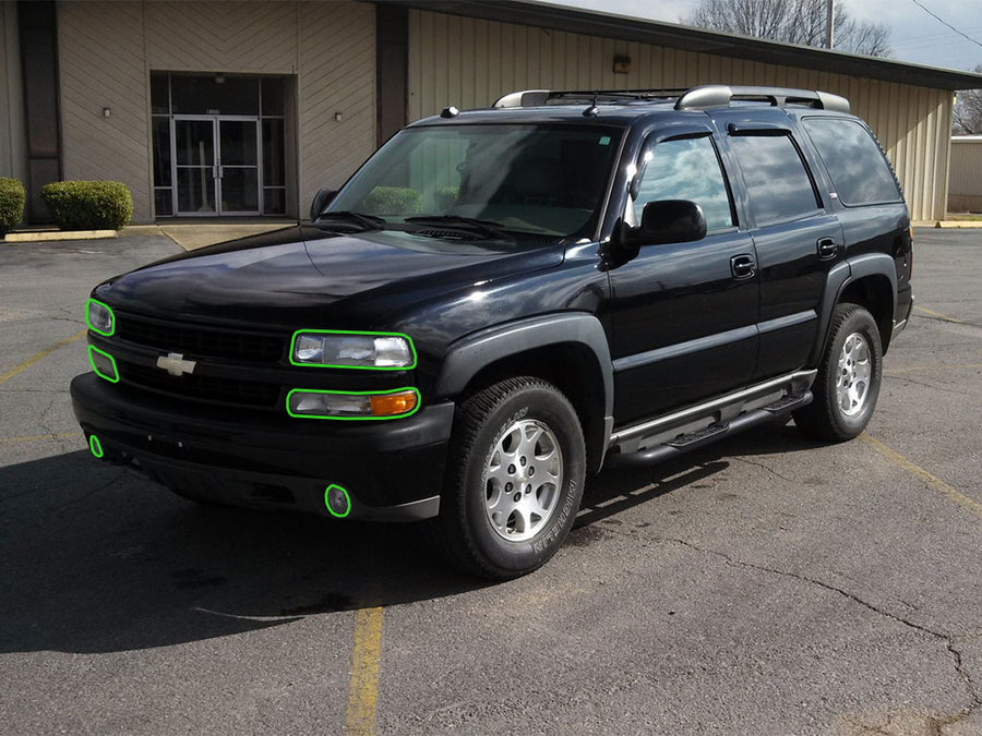 chevrolet tahoe 2000-2006 Headlight Protection Installation Location