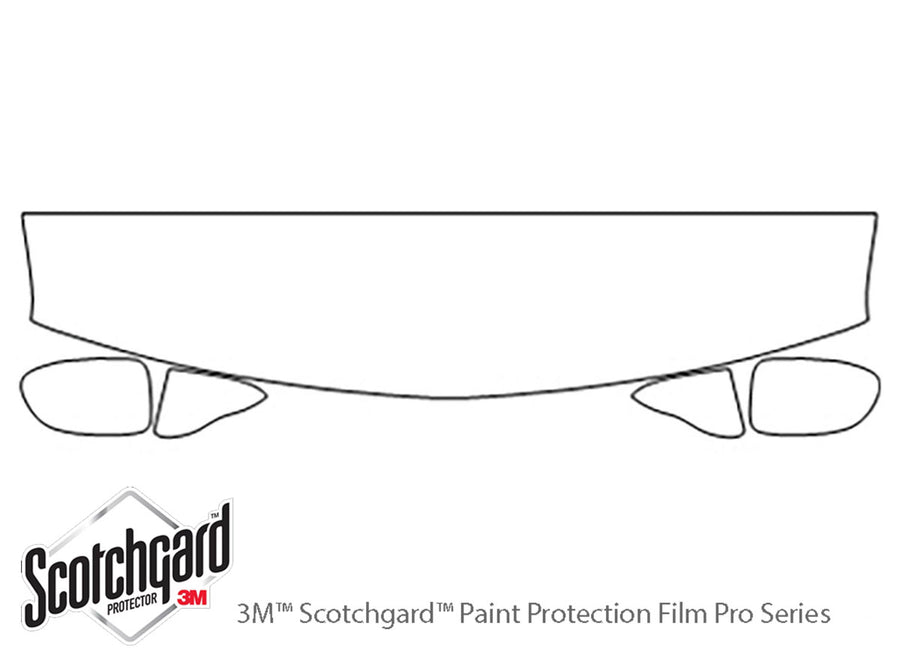 tahoe 3M Clear Bra Hood Precut PPF Diagram
