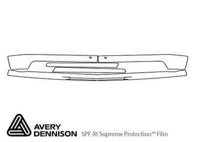 tahoe Avery Dennison Clear Bra Bumper Precut PPF Diagram