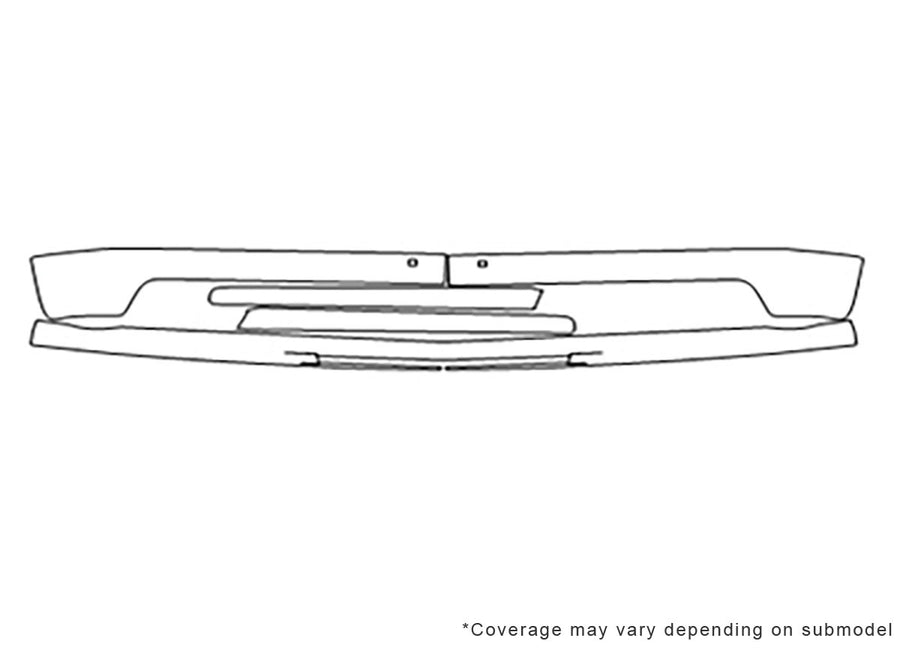 tahoe 3M Clear Bra Bumper Precut PPF Diagram