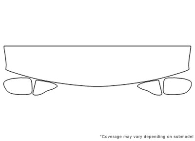tahoe 3M Clear Bra Hood Precut PPF Diagram