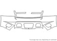tahoe 3M Clear Bra Bumper Precut PPF Diagram