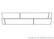 tahoe 3M Clear Bra Door Cup Precut PPF Diagram