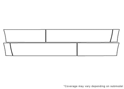 tahoe 3M Clear Bra Door Cup Precut PPF Diagram