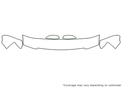 tahoe 3M Clear Bra Hood Precut PPF Diagram