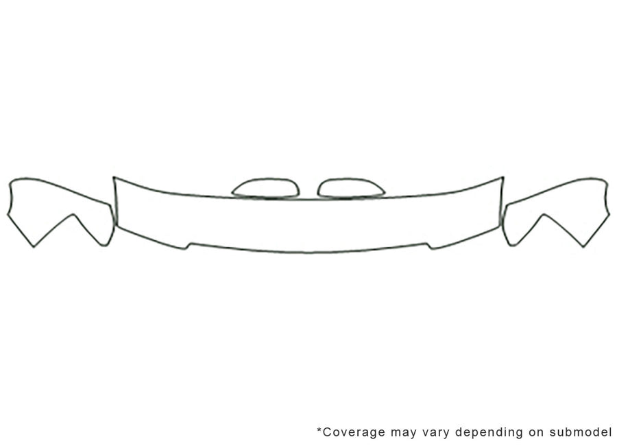 tahoe 3M Clear Bra Hood Precut PPF Diagram